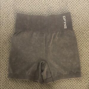 Women's Gray DFYNE High-Waisted Shorts